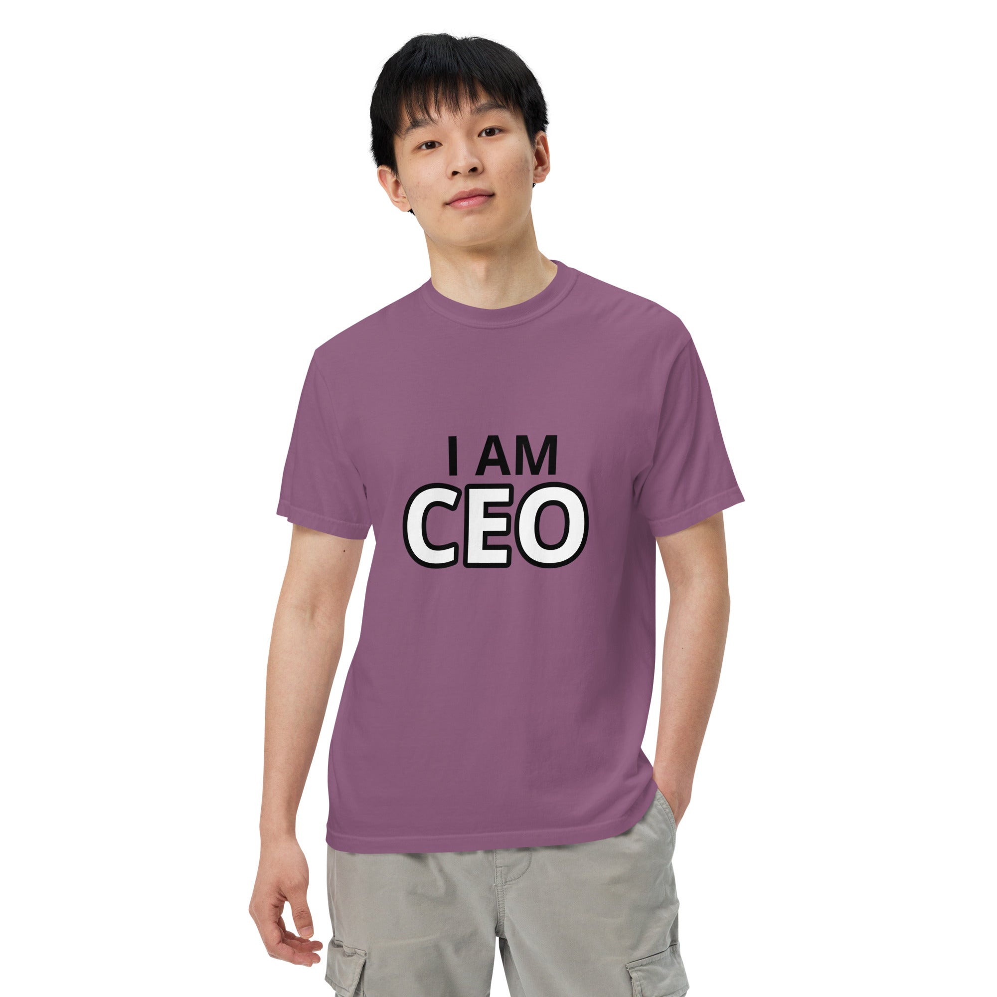 CEO Men’s garment-dyed heavyweight t-shirt