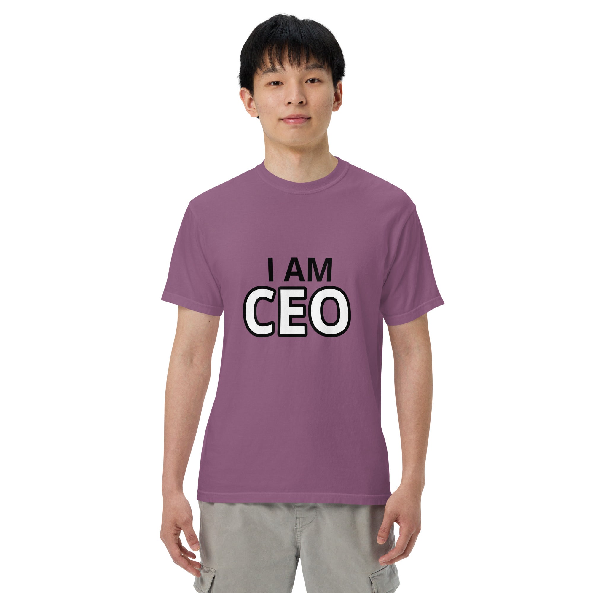 CEO Men’s garment-dyed heavyweight t-shirt