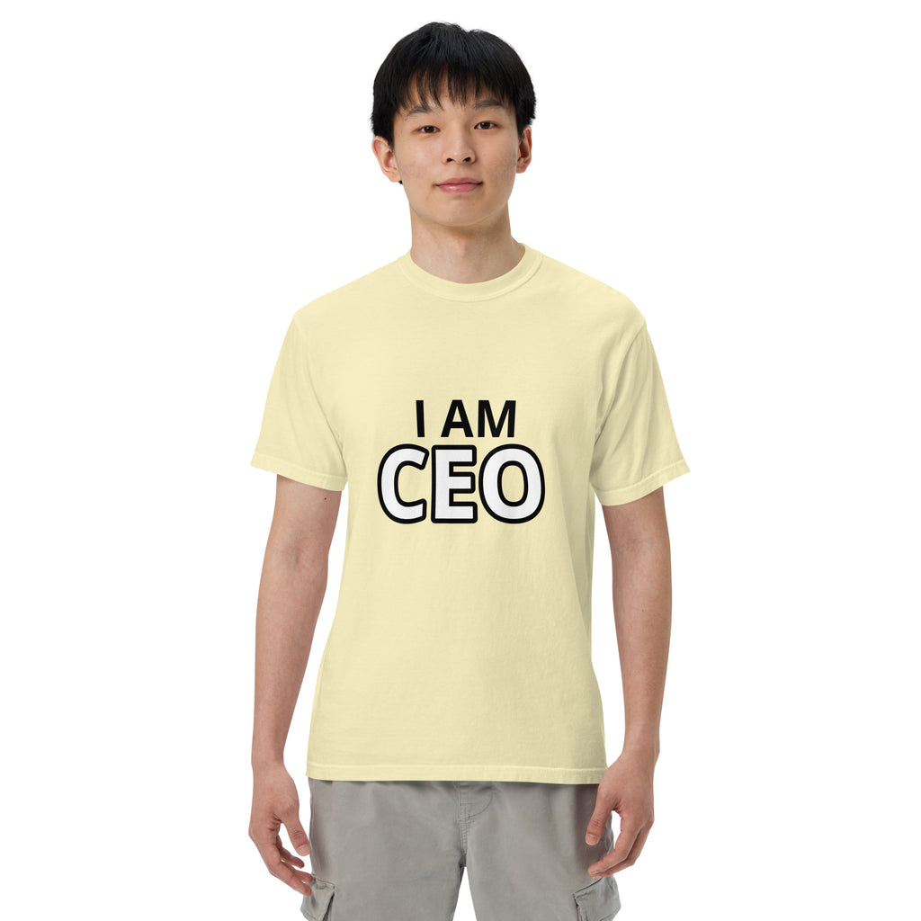 CEO Men’s garment-dyed heavyweight t-shirt