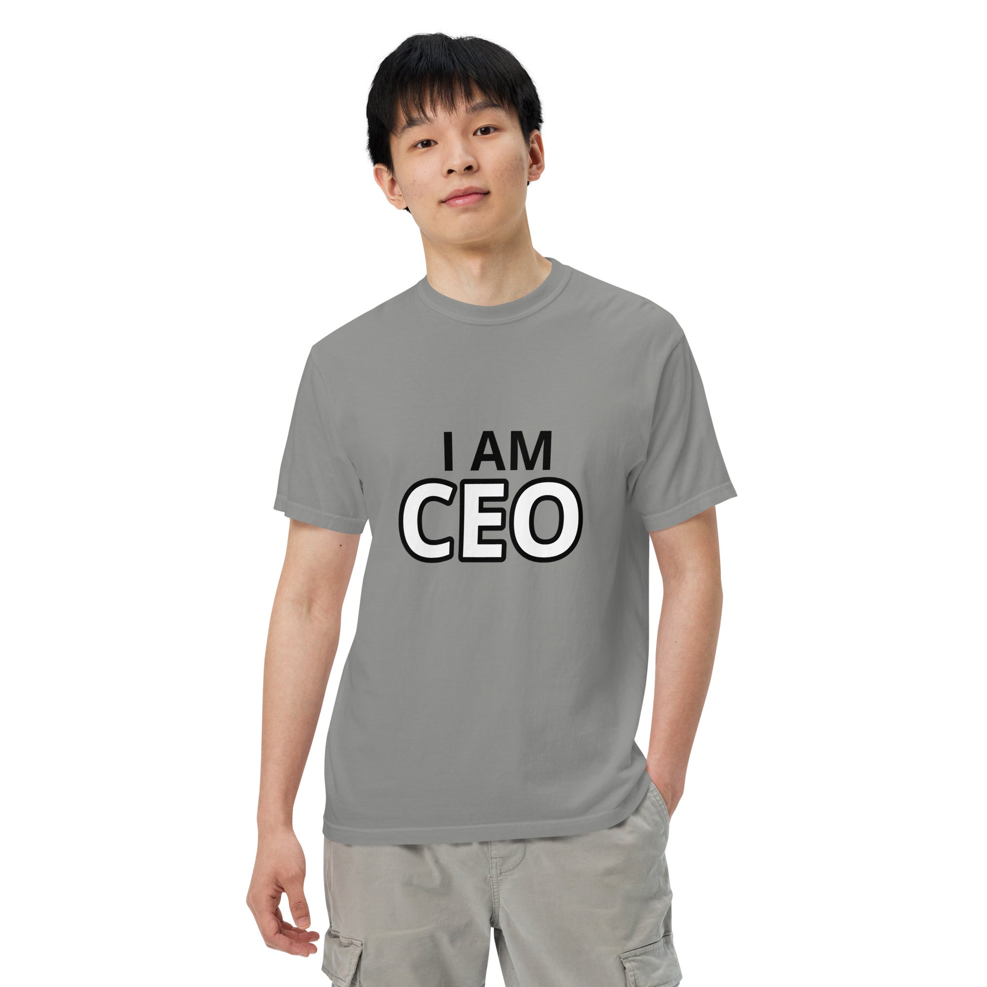 CEO Men’s garment-dyed heavyweight t-shirt