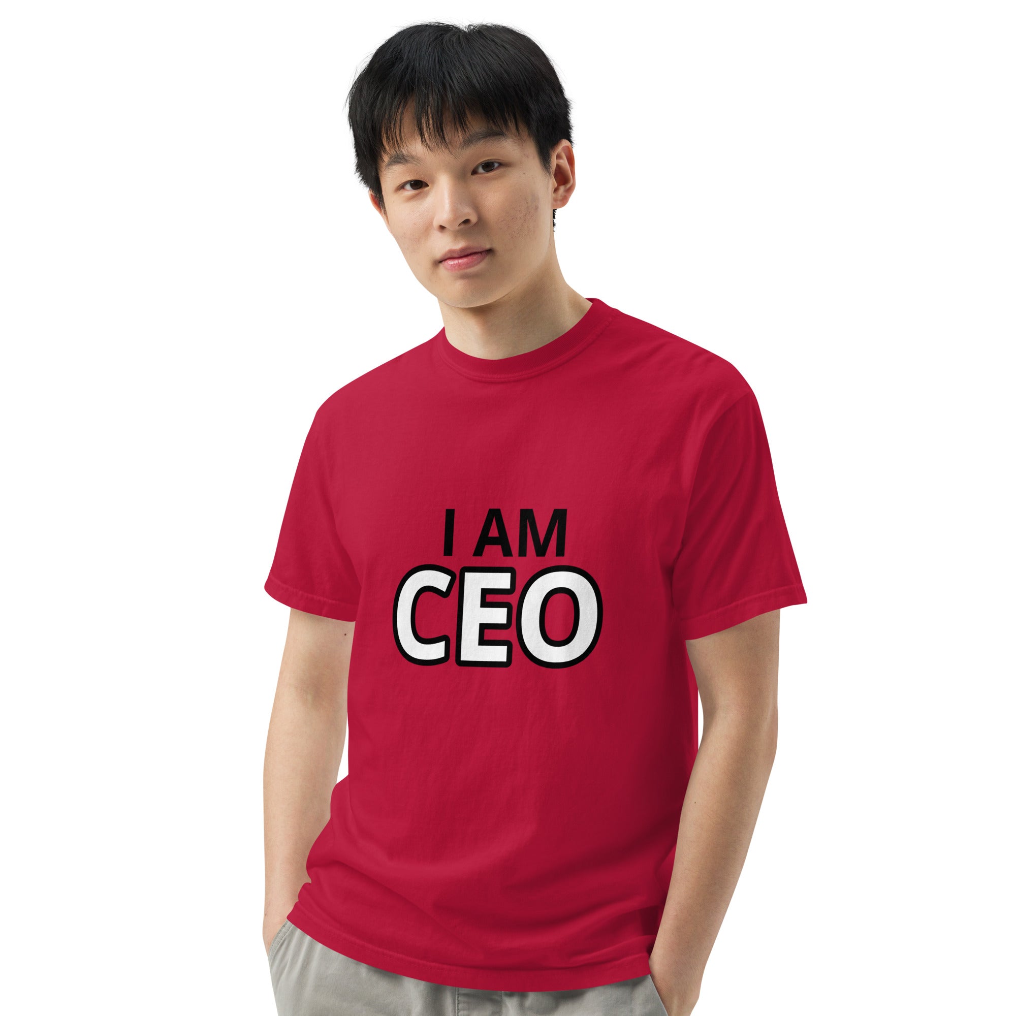 CEO Men’s garment-dyed heavyweight t-shirt