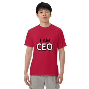 CEO Men’s garment-dyed heavyweight t-shirt