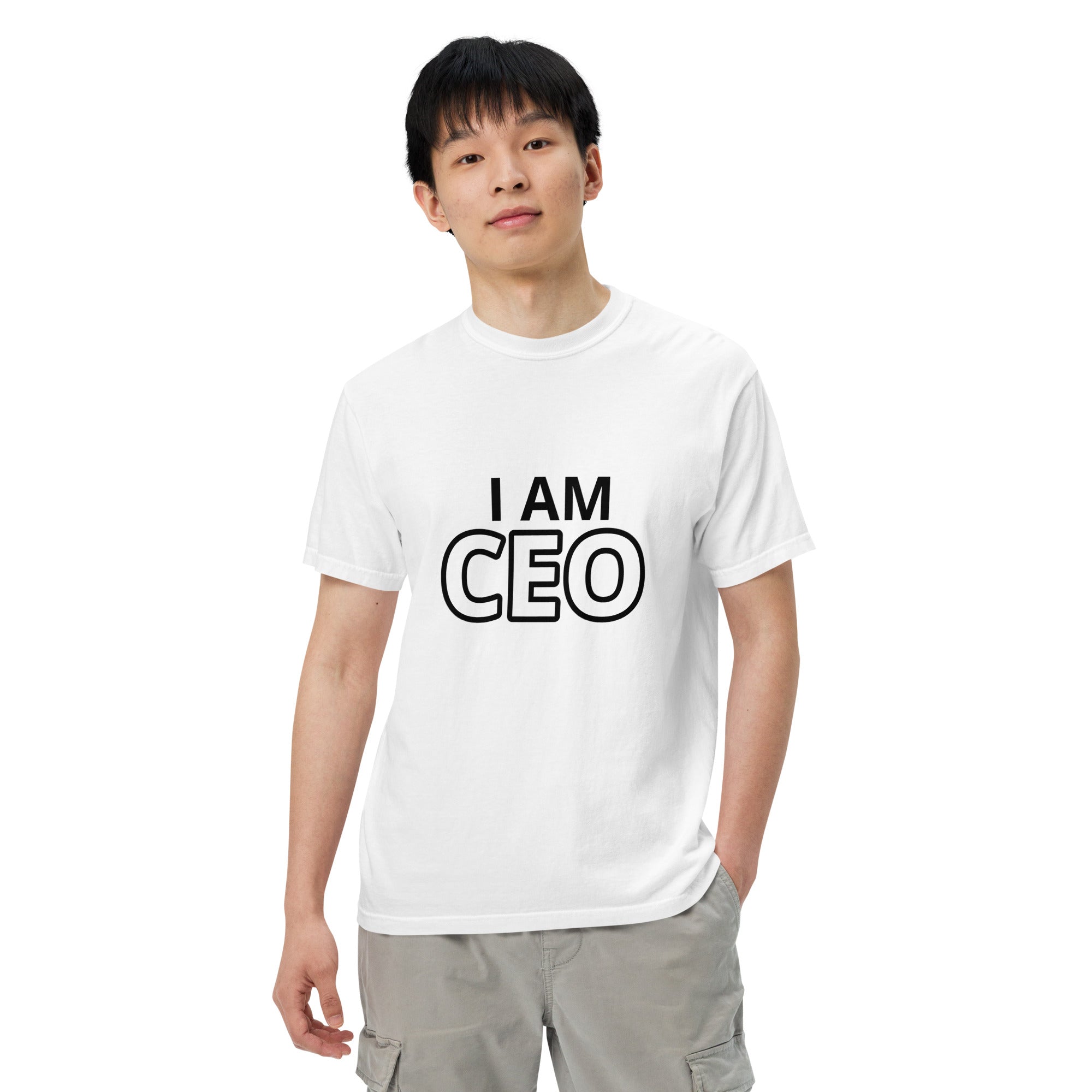 CEO Men’s garment-dyed heavyweight t-shirt