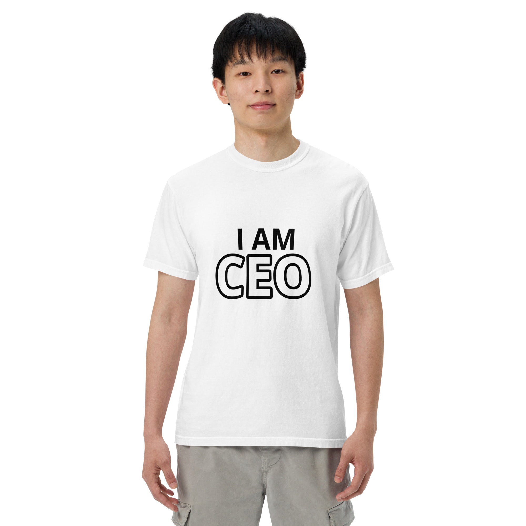 CEO Men’s garment-dyed heavyweight t-shirt