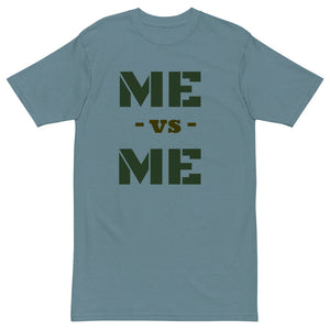 Me vs Me Men’s premium heavyweight tee