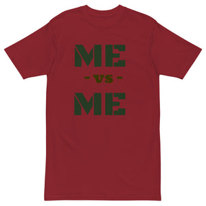 Me vs Me Men’s premium heavyweight tee