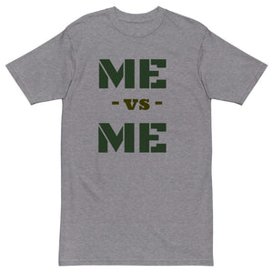 Me vs Me Men’s premium heavyweight tee