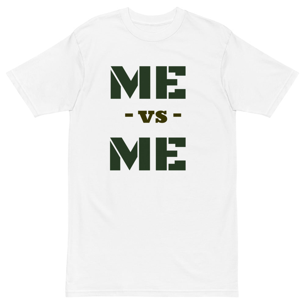 Me vs Me Men’s premium heavyweight tee