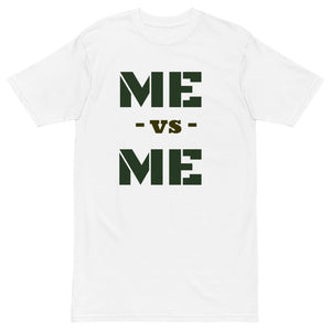 Me vs Me Men’s premium heavyweight tee