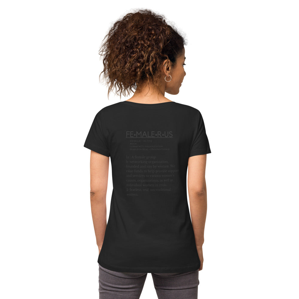 FemaleRUs Women’s fitted v-neck t-shirt