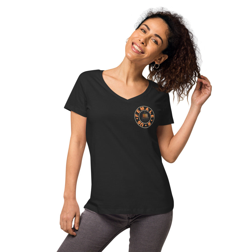 FemaleRUs Women’s fitted v-neck t-shirt