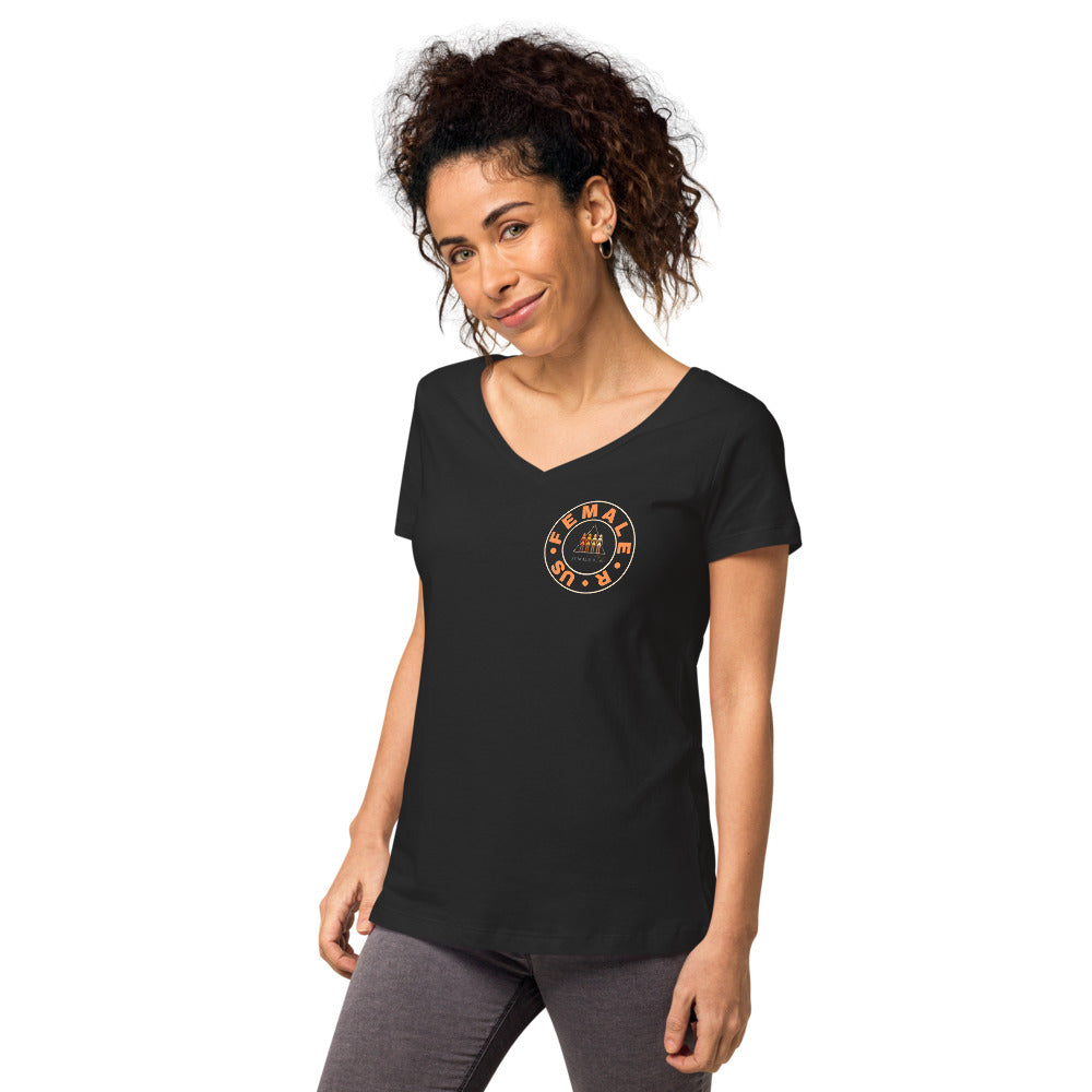 FemaleRUs Women’s fitted v-neck t-shirt