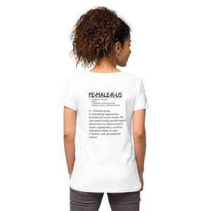 FemaleRUs Women’s fitted v-neck t-shirt