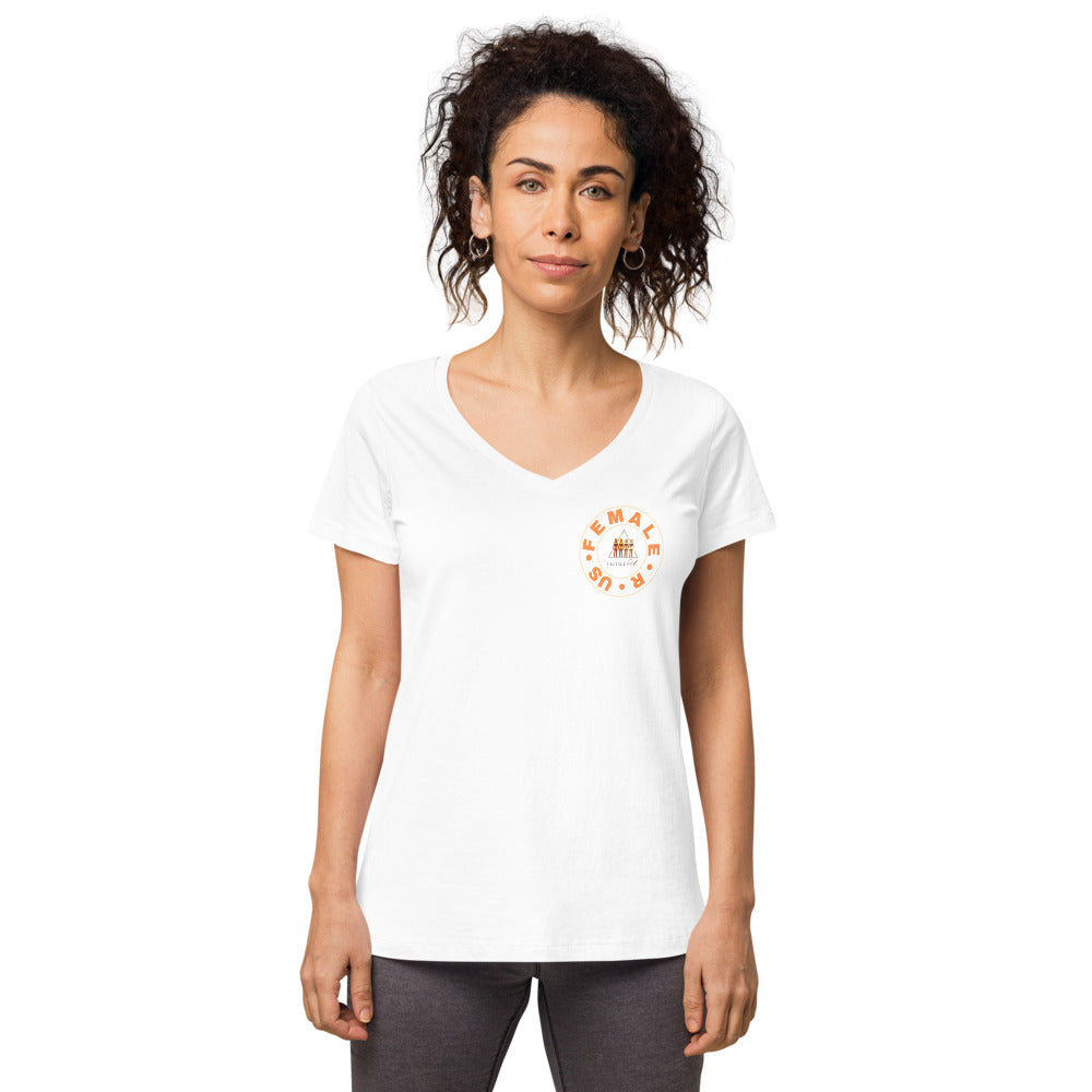 FemaleRUs Women’s fitted v-neck t-shirt