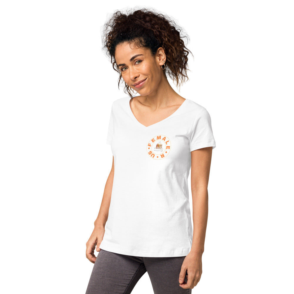 FemaleRUs Women’s fitted v-neck t-shirt