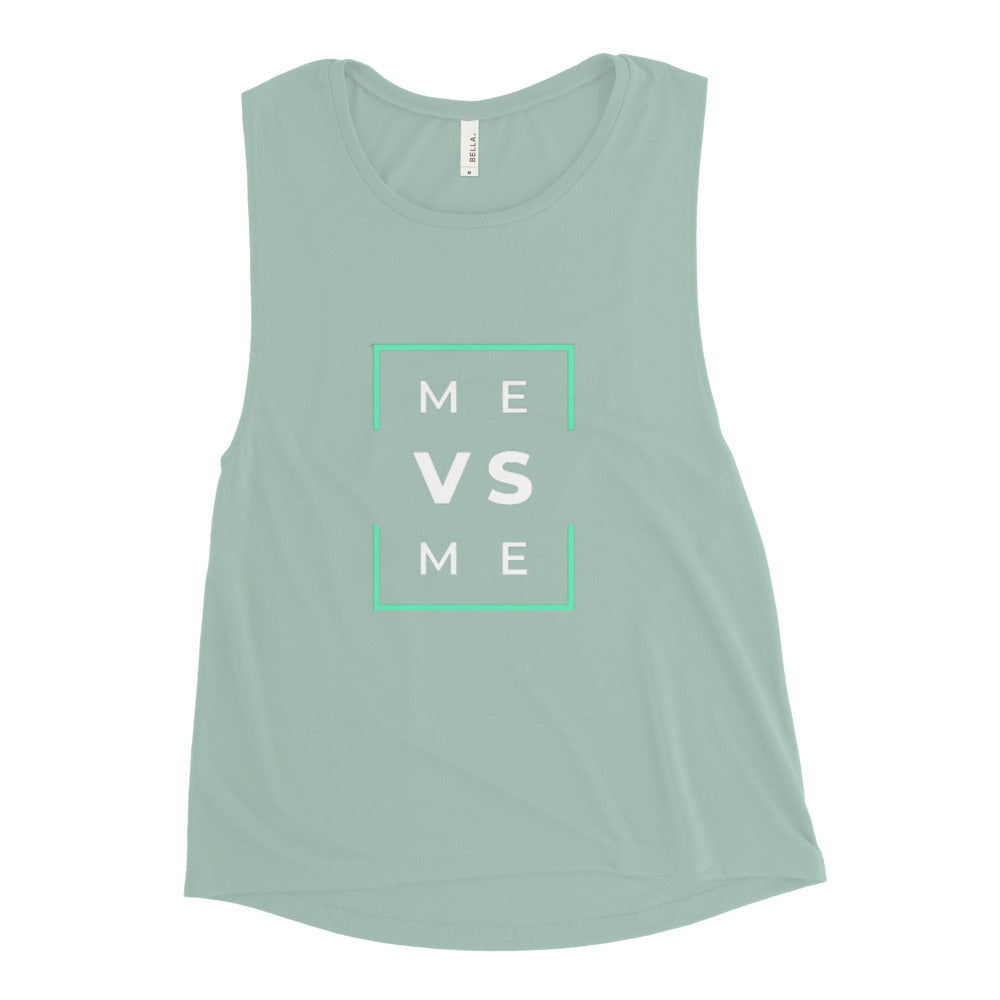 Me Vs Me Ladies’ Muscle Tank