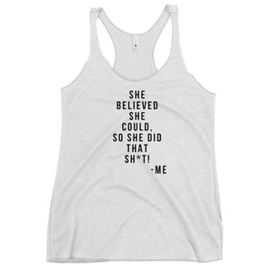 She Believes Women's Racerback Tank