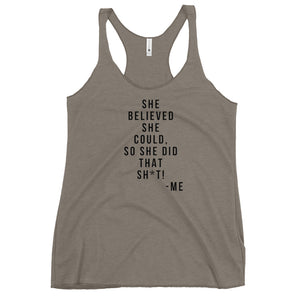 She Believes Women's Racerback Tank